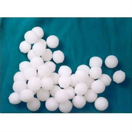 Naphthalene Balls on blue cloth effective bat repellant
